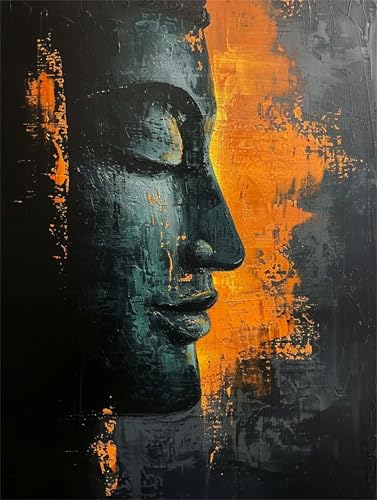 Diamond Painting Erwachsene Buddha Diamond Painting Religion 5D DIY Full Drill Crystal Stickerei Mosaikherstellung Bastelset, Malen Nach Zahlen Kinder Anfänger Home Wand Décor Geschenk 40x50cm L-1103 von Yeogcohe