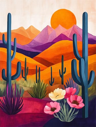 Diamond Painting Erwachsene Landschaft Diamond Painting Blume 5D DIY Full Drill Crystal Stickerei Mosaikherstellung Bastelset, Malen Nach Zahlen Kinder Anfänger Home Wand Décor Geschenk 40x50cm L-1082 von Yeogcohe