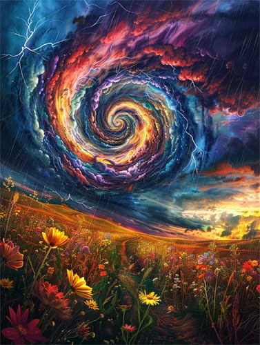 Diamond Painting Landschaft Diamond Painting Erwachsene Groß Wolke 90x120cm DIY 5D Crystal Strass Stickerei Kreuzstich Kinder Diamant Malerei Leinwand Kit,Geschenke für Zuhause Wand Dekoration L-1096 von Yeogcohe