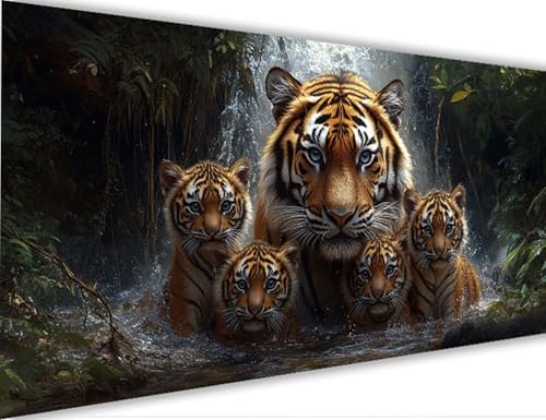 Fallen Malen Nach Zahlen Erwachsene Groß 70x140cm,Malen Nach Zahlen mit Rahmen Tier,Kreativ Set für Erwachsene,DIY Handgemalt Ölgemälde Leinwand Kit mit Pinseln Acrylfarben,Home Dekor Geschenk LE-1047 von Yeogcohe
