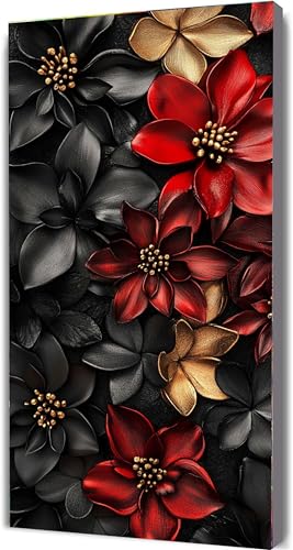 Malen Nach Zahlen Blume,Einfachheit Malen Nach Zahlen Erwachsene mit Rahmen 70x140cm,Paint by Numbers ab 5-10 Jahre Mädchen Geschenke,DIY Ölgemälde Set mit Pinseln Acryl,Wanddeko Wohnzimme LE-495 von Yeogcohe