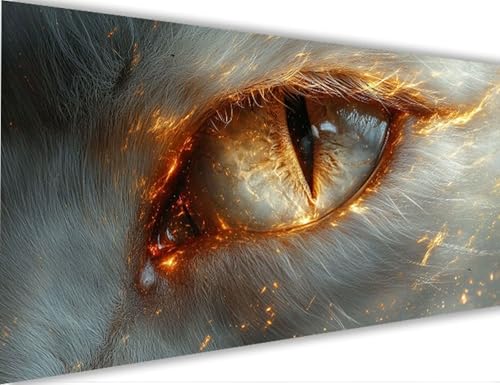 Malen Nach Zahlen Erwachsene Abstrakt Malen Nach Zahlen mit Rahmen 60x120cm Auge Paint by Numbers für Anfänger,DIY Set Erwachsene,Ölgemälde Leinwand Kit mit Acrylfarben Bastelset,Wand Dekor LE-766 von Yeogcohe