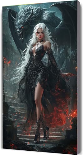 Malen Nach Zahlen Erwachsene Frau Malen Nach Zahlen mit Rahmen 50x100cm Dämon Paint by Numbers für Anfänger,DIY Set Erwachsene,Ölgemälde Leinwand Kit mit Acrylfarben Bastelset,Home Wand Dekor LE-1190 Malen Nach Zahlen Erwachsene Frau Malen Nach Zahlen mit Rahmen 50x100cm Dämon Paint by Numbers für Anfänger,DIY Set Erwachsene,Ölgemälde Leinwand Kit mit Acrylfarben Bastelset,Home Wand Dekor LE-1190 von Yeogcohe