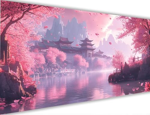 Malen Nach Zahlen Erwachsene Kirschblüten Malen Nach Zahlen mit Rahmen 70x140cm Japanische Landschaft Paint by Numbers Anfänger,DIY Set Erwachsene,Ölgemälde Leinwand Kit mit Acryl,Wand Dekor LE-1180 Malen Nach Zahlen Erwachsene Kirschblüten Malen Nach Zahlen mit Rahmen 70x140cm Japanische Landschaft Paint by Numbers Anfänger,DIY Set Erwachsene,Ölgemälde Leinwand Kit mit Acryl,Wand Dekor LE-1180 von Yeogcohe