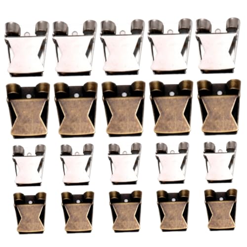 20pcs Bolo -Krawattenverschluss, antike Bronze- und Platin -Zink -Legierung Bolo -Krawatten -Ersatzkappe für DIY -Handwerksherstellung geflochtenes Leder, Tipps 20pcs Bolo -Krawattenverschluss, antike Bronze- und Platin -Zink -Legierung Bolo -Krawatten -Ersatzkappe für DIY -Handwerksherstellung geflochtenes Leder, Tipps von Yeory