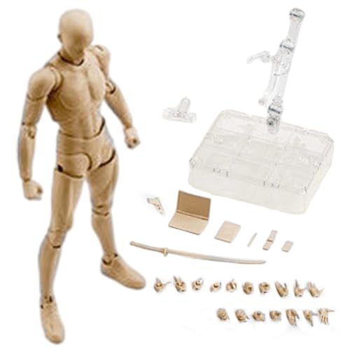 Actionfiguren posiable Hautfarbe PVC Blankem Actionfigur Körper mit Zubehör DIY Sammelnszeichnungsmodell für Künstlermalerei Skizzieren, Figurenzubehör Actionfiguren posiable Hautfarbe PVC Blankem Actionfigur Körper mit Zubehör DIY Sammelnszeichnungsmodell für Künstlermalerei Skizzieren, Figurenzubehör von Yeory