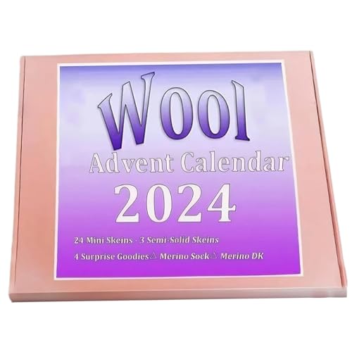 Crochet Advent Calender, Woll -Adventskalender 2024, Wollgarn 24 Tage Weihnachten Countdown, Garn, Weihnachts -Countdown von Yeory
