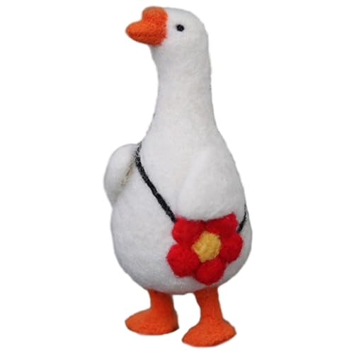 Nadel -Filzen -Kit, niedliche Gänse -Nadel -Filzen -Starter -Kit, lustige Tierspielzeug Wolle und Nadeln mit Werkzeugen, für Erwachsene und Anfänger Craft Project, Felt Animal von Yeory