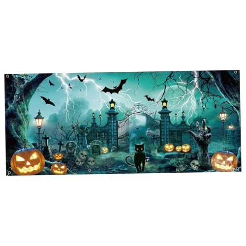 Yeory Garagentor Banner, 16x7 Fuß Halloween Kulisse, Halloween Garagentorabdeckung, Halloween Garagentor Banner, Halloween -Hintergrund Yeory Garagentor Banner, 16x7 Fuß Halloween Kulisse, Halloween Garagentorabdeckung, Halloween Garagentor Banner, Halloween -Hintergrund von Yeory