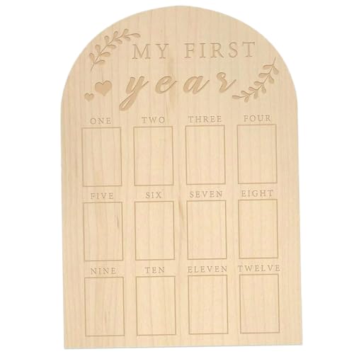 Yeory Mein erstes Jahr Fotobrett, Wood 12 Monate Baby Erstes Jahr Fotorahmen, 12 x 17 Zoll Scherntür Mein erstes Jahr Bilderrahmen für Boy Girl Geschenk, Fotorahmen im ersten Jahr Yeory Mein erstes Jahr Fotobrett, Wood 12 Monate Baby Erstes Jahr Fotorahmen, 12 x 17 Zoll Scherntür Mein erstes Jahr Bilderrahmen für Boy Girl Geschenk, Fotorahmen im ersten Jahr von Yeory