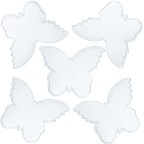 Yeory Schmetterlingsform, 5pcs Kerzenherstellung, 6, 9 x 4, 7 Silikon Coaster für Telefon, Epoxidharz, Silikongussformen für Ornamente von Yeory