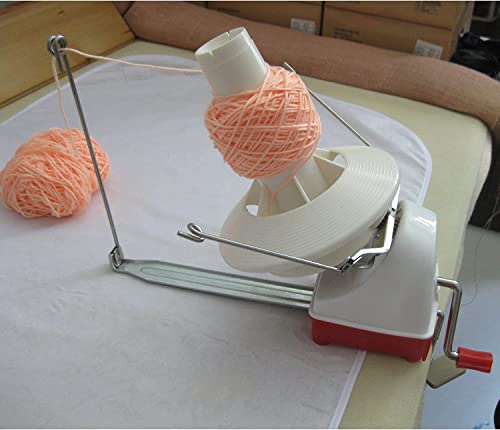 Yerdos Groß! Garnknäuel-Wickler, Schnurwickler, Garnspender, großes Fassungsvermögen, handbetrieben, 284 ml, Garnwickler, Strickgarn, Knäuelwickler, Strickwolle, Wicklerhalter Yerdos Groß! Garnknäuel-Wickler, Schnurwickler, Garnspender, großes Fassungsvermögen, handbetrieben, 284 ml, Garnwickler, Strickgarn, Knäuelwickler, Strickwolle, Wicklerhalter von Yerdos