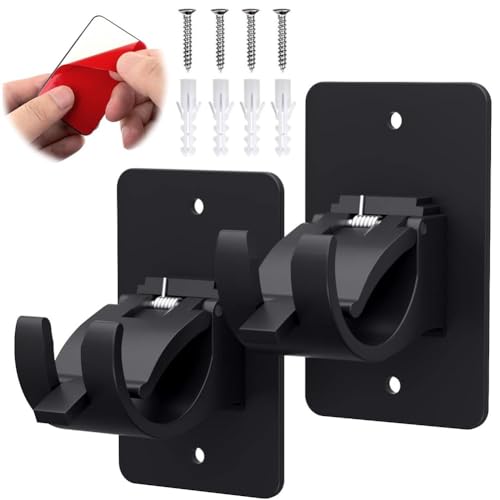 Vorhangstange Halterung Ohne Bohren mit Schrauben 2 Stück Gardinenstange Halterung Selbstklebende Gardinenstangenhalter Klebehaken Gardinenstangen Gardinenstangenhalterungen Schwarz Vorhangstange Halterung Ohne Bohren mit Schrauben 2 Stück Gardinenstange Halterung Selbstklebende Gardinenstangenhalter Klebehaken Gardinenstangen Gardinenstangenhalterungen Schwarz von Yerleomit