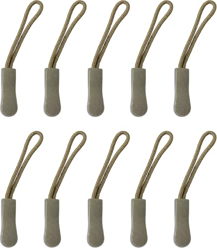 Yerleomit Reißverschluss Anhänger 10 Stück Nylon Reißverschluss Zieher Reißverschluss Zipper Reissverschluss Zipper Reißverschluss Zipper Ersatz Zipper Pulls für KleidungRucksäcke Gepäck von Yerleomit