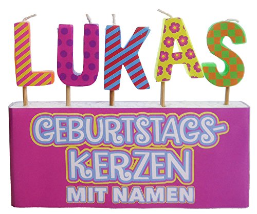 YesBox Geburtstagskerzen: Buchstaben-Set Lukas YesBox Geburtstagskerzen: Buchstaben-Set Lukas von YesBox