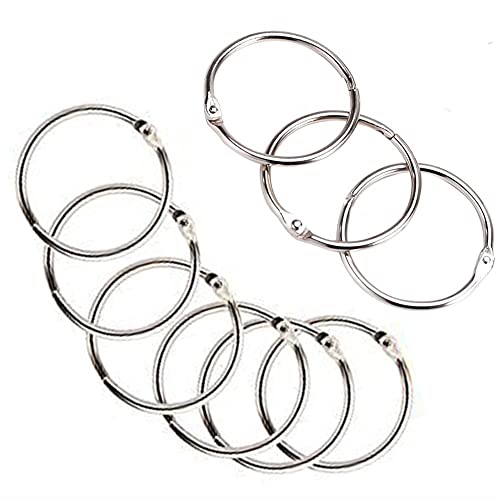 Yesallwas 12 Stück Großer Buchringe Buchbinderinge Ringbinder Ø7,6cm Metall-Ringbinder-Verbindungsringe zur Bindung von losen Blättern Schlüsselanhänger Yesallwas 12 Stück Großer Buchringe Buchbinderinge Ringbinder Ø7,6cm Metall-Ringbinder-Verbindungsringe zur Bindung von losen Blättern Schlüsselanhänger von Yesallwas