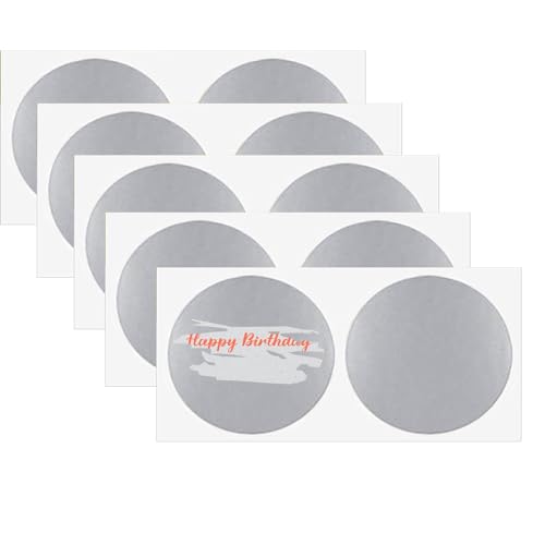 Yesallwas 26 Stück, 5cm Rubbel Etiketten Rubbellose Aufkleber, Scratch Sticker - Silber Yesallwas 26 Stück, 5cm Rubbel Etiketten Rubbellose Aufkleber, Scratch Sticker - Silber von Yesallwas