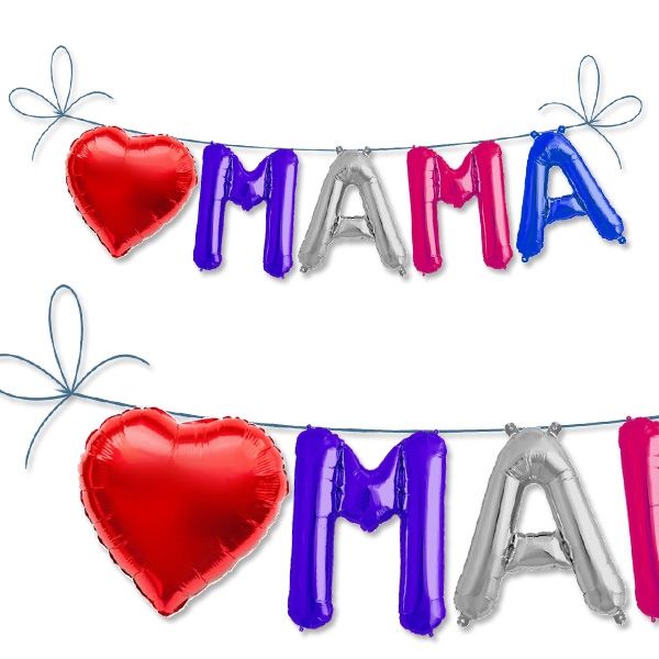 Mini Folieballon-Set Mama, 5 Ballons für Muttertag, Geburt & Babyparty Mini Folieballon-Set Mama, 5 Ballons für Muttertag, Geburt & Babyparty von Yesbox GmbH