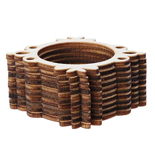 Yeselino 10-teiliges Holzrahmen-Set – unlackierte Holzscheiben, Zubehör für Bauernhaus, Innen- und Außendekoration von Yeselino