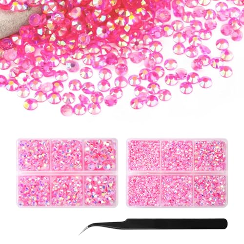 Yesimola 6500pcs Klare Flatback Strasssteine, Hotfix Strasssteine,Glitzersteine Nägel, AB Gelee Strasssteine mit Wachsstift, Spitzer, Pinzette, Glitzersteine Zum Basteln für Nägel, Gesicht, Becher Yesimola 6500pcs Klare Flatback Strasssteine, Hotfix Strasssteine,Glitzersteine Nägel, AB Gelee Strasssteine mit Wachsstift, Spitzer, Pinzette, Glitzersteine Zum Basteln für Nägel, Gesicht, Becher von Yesimola