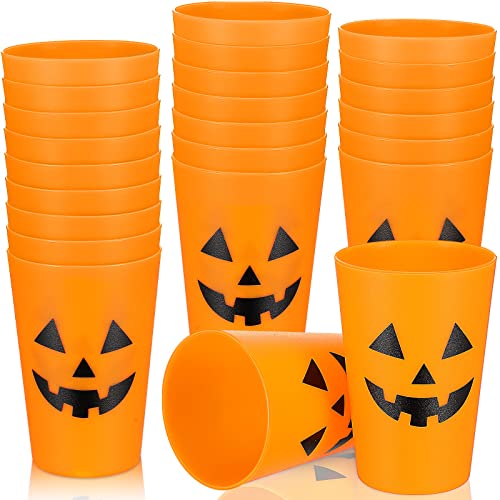 Yetene 24 Pieces Halloween Plastic Party Cups Pumpkin Design Cup Jack O Lantern for Adults Kids 8 oz Orange Reusable Supplies Tableware Yetene 24 Pieces Halloween Plastic Party Cups Pumpkin Design Cup Jack O Lantern for Adults Kids 8 oz Orange Reusable Supplies Tableware von Yetene