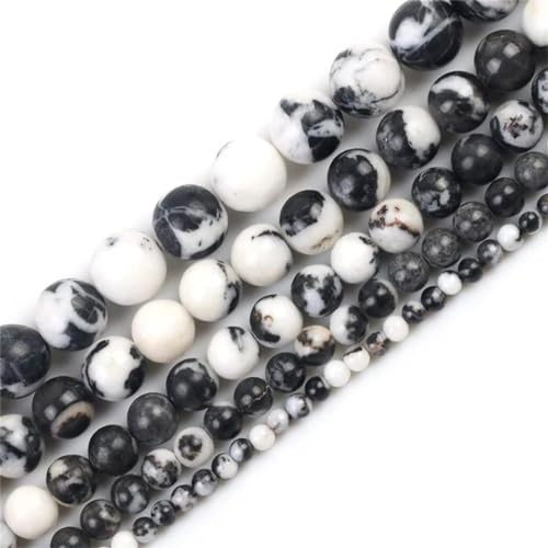 Naturstein-Jaspis-Perlen, rund, lose Perlen für Schmuckherstellung, DIY-Armbänder, Ohrringe, 38,1 cm, 4, 6, 8, 10, 12 mm von Yeuyyben