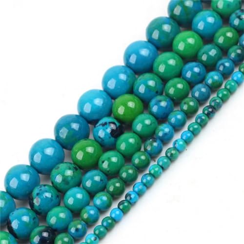 Naturstein-Phönix-Stein-Perlen, rund, lose Perlen für Schmuckherstellung, DIY-Armband, Zubehör, 4, 6, 8, 10, 12 mm von Yeuyyben