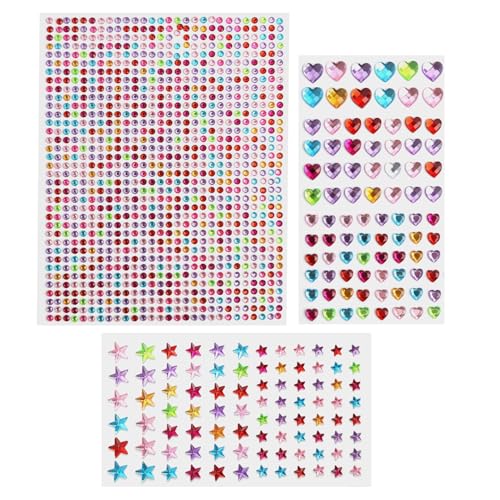 1184 PCS Gem Strass Autocollants, Auto AdhÉSif Bling Bijoux Scintillantes Pierres, Nagelkunst, Körper, und Gesichts-Make-up, Festival Dekoration von Yewseas