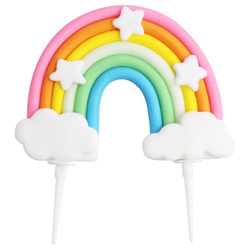 Regenbogen Cake Topper Tortendeko Personalisierter, Personalisierbare Wolken, Kuchendekoration für Geburtstag, Hochzeit & Party, Bunter Kuchenaufsatz als Tischdekoration & Foto-Requisite Regenbogen Cake Topper Tortendeko Personalisierter, Personalisierbare Wolken, Kuchendekoration für Geburtstag, Hochzeit & Party, Bunter Kuchenaufsatz als Tischdekoration & Foto-Requisite von Yewseas