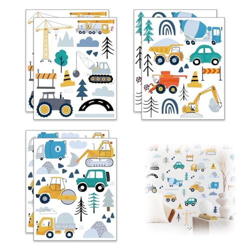 Yewseas 90pcs Wandsticker Bagger Fahrzeuge Set, wandtattoo traktor kinderzimmer junge für Babyzimmer Wanddeko Kinderzimmer Baustelle Wandaufkleber Junge Yewseas 90pcs Wandsticker Bagger Fahrzeuge Set, wandtattoo traktor kinderzimmer junge für Babyzimmer Wanddeko Kinderzimmer Baustelle Wandaufkleber Junge von Yewseas