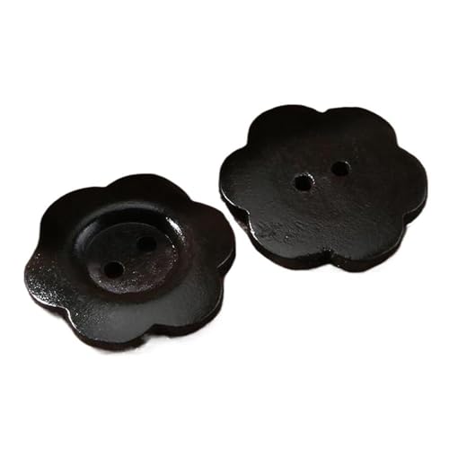 10 Stück Holzknöpfe mit zwei Löchern für Oberbekleidung und Hemden, 11 mm bis 38 mm (Farbe 7, 15 mm-10 Stück) von Yeydeoe