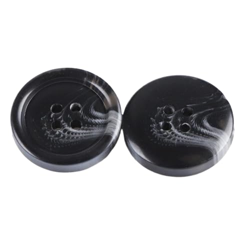 10 Stück Knöpfe mit Harzkante, 15 mm bis 30 mm (Farbe 1, 30 mm - 10 Stück) von Yeydeoe
