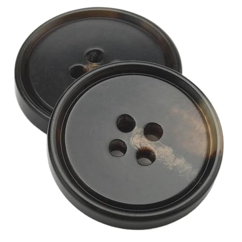 10 Stück runde Harzknöpfe 15 mm bis 30 mm (Farbe 2, 23 mm - 10 Stück) von Yeydeoe