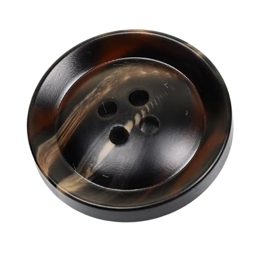 15 - 25 mm matte Knöpfe in dunkelbraunem Muster (Kaffee, 15 mm, 6 Stück) von Yeydeoe