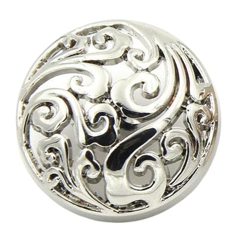 6 Stück dekorative hohle Wolken-Mantelknöpfe aus Metall (Farbe 2, 22 mm, 6 Stück) von Yeydeoe