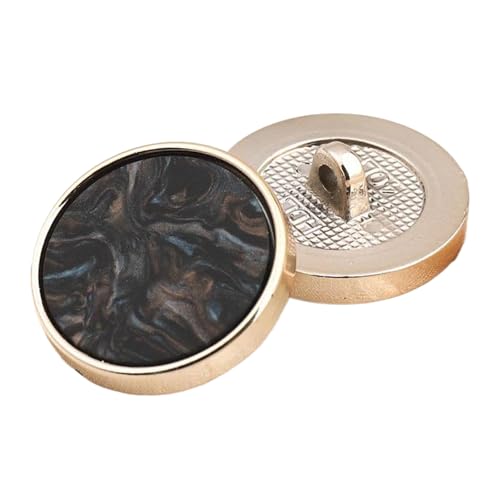 Harzknöpfe, rund, für Damenmäntel und Trenchcoat, 17 mm/23 mm/25 mm (Farbe 6, 17 mm-10 Stück) von Yeydeoe