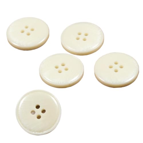 Harzknöpfe mit vier Löchern und runden Mustern, 10 mm - 28 mm (Farbe 3, 11,5 mm - 10 Stück), 10 Stück von Yeydeoe