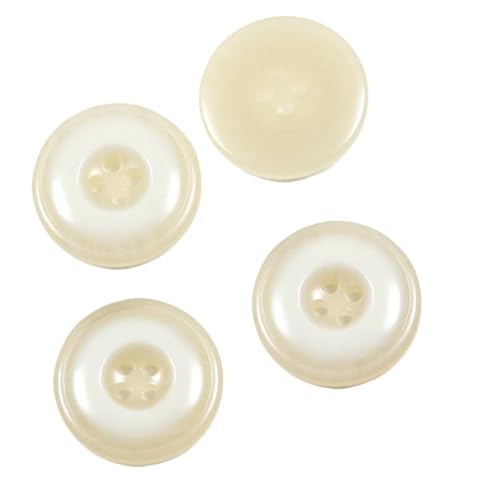 Harzknöpfe mit vier Löchern und runden Mustern, 10 mm - 28 mm (Farbe 3, 23 mm, 10 Stück), 10 Stück von Yeydeoe