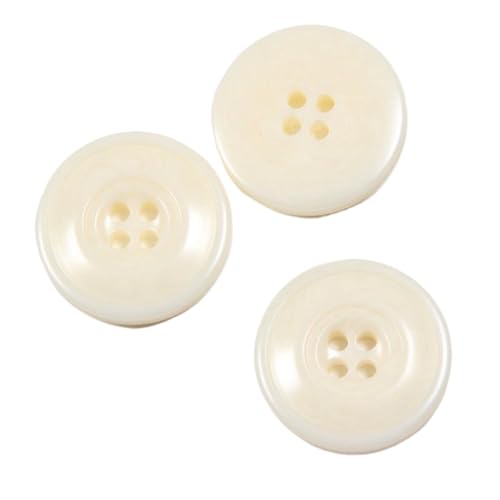 Harzknöpfe mit vier Löchern und runden Mustern, 10 mm - 28 mm (Farbe 4, 10 mm - 10 Stück), 10 Stück von Yeydeoe