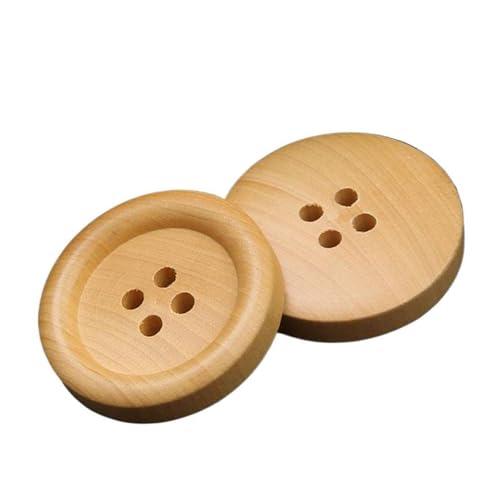 Holzknöpfe, Hemd, Strickjacke, Mantel, Pullover, Bekleidungszubehör, 10 mm - 25 mm (Farbe 1, 20 mm - 10 Stück) von Yeydeoe