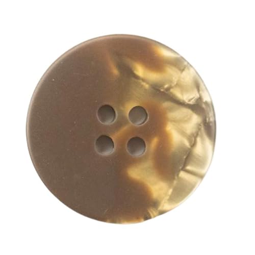 Knöpfe aus Kunstharz, 11,5 mm bis 30 mm, Schwarz, 10 Stück (Farbe 1, 15 mm - 10 Stück) von Yeydeoe