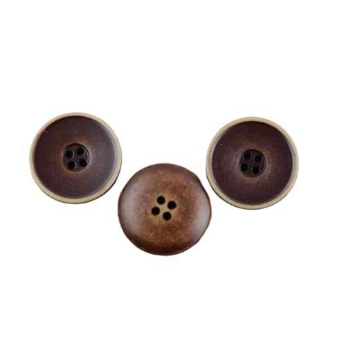 Knöpfe aus Kunstharz, zweifarbig, neutraler Stil, passend für Wollhosen, Accessoires, 15 mm - 30 mm (Farbe 2, 20,0 mm - 10 Stück) von Yeydeoe