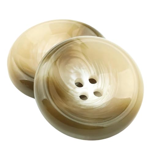 Kunstharzknöpfe, 15 mm bis 34 mm, rundes Design mit vier Ösen, Farbe 3, 20 mm - 10 Stück, 10 Stück von Yeydeoe