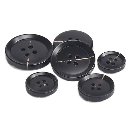 Kunstharzknöpfe, Hornimitat, für Mäntel und Strickjacken, Größen 15 mm bis 30 mm, Farbe 2, 23 mm - 10 Stück, 10 Stück von Yeydeoe