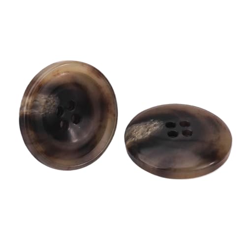 Kunstharzknöpfe, rund, für Anzüge und Mäntel, 15 mm bis 34 mm (Farbe 4, 15 mm, 10 Stück) von Yeydeoe