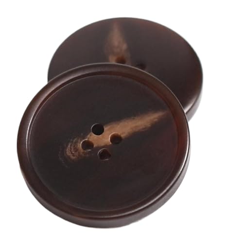 Kunstharzknöpfe, rund, hornähnlich, für Mäntel und Blazer (Farbe 5, 18 mm, 10 Stück) von Yeydeoe