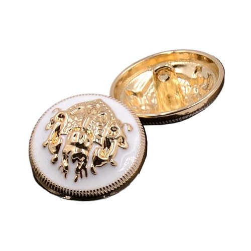 Metallknöpfe für Mäntel und Jacken, 10 mm bis 28 mm (Farbe 1, 23 mm - 10 Stück), 10 Stück von Yeydeoe
