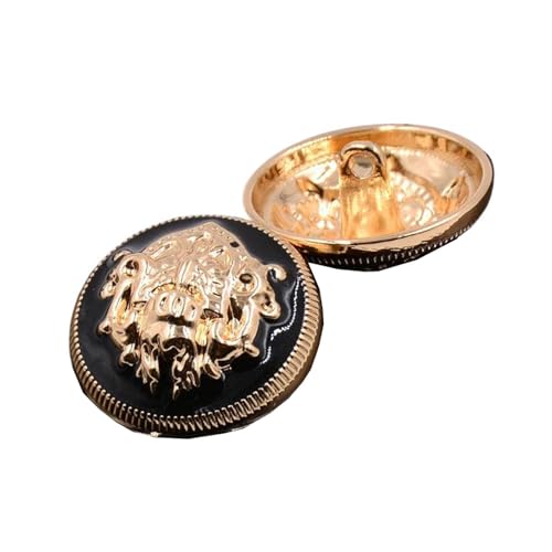 Metallknöpfe für Mäntel und Jacken, 10 mm bis 28 mm (Farbe 2, 25 mm-10 Stück), 10 Stück von Yeydeoe