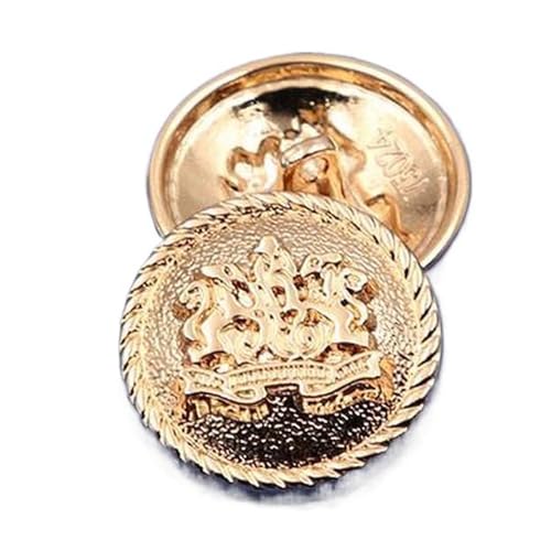 Metallknöpfe für Mäntel und Jacken, 10 mm bis 28 mm (Farbe 8, 28 mm - 10 Stück), 10 Stück von Yeydeoe