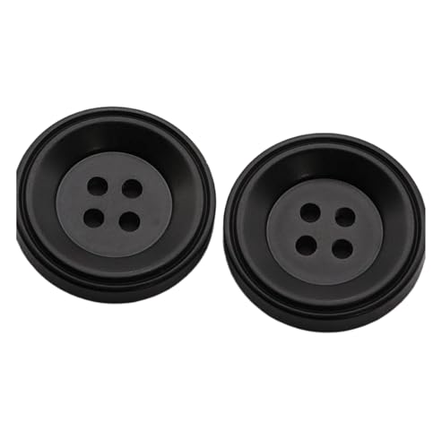 Runde Knöpfe aus Kunstharz, 15 - 30 mm, Schwarz, 30 mm, 6 Stück Runde Knöpfe aus Kunstharz, 15 - 30 mm, Schwarz, 30 mm, 6 Stück von Yeydeoe
